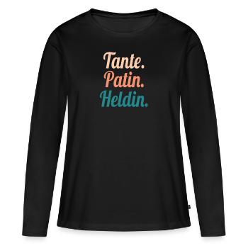 Aunt Godmother Heroine - Women's Premium Organic Long Sleeve Shirt - black - Front - Julia (174cm)