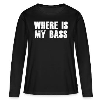 basse - T-shirt manches longues Premium bio Femme - noir - Devant - Julia (174cm)