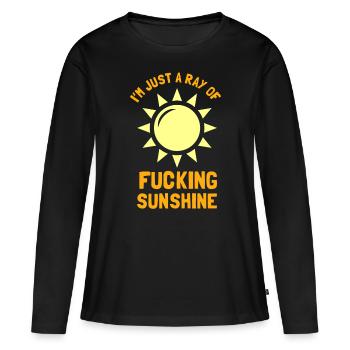 Cadeau de rayon de soleil sarcastique - T-shirt manches longues Premium bio Femme - noir - Devant - Julia (174cm)