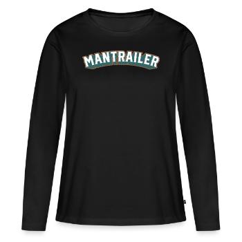 Chien de Mantrailing Mantrailer Rescue Dog - T-shirt manches longues Premium bio Femme - noir - Devant - Julia (174cm)