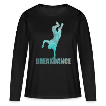 Streetdance Hip Hop Danse Breakdance Cadeau - T-shirt manches longues Premium bio Femme - noir - Devant - Julia (174cm)