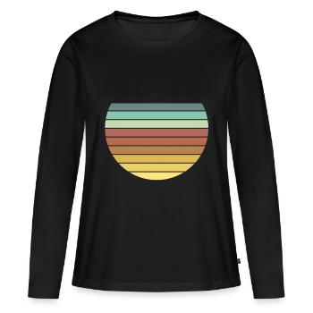 Cercles - T-shirt manches longues Premium bio Femme - noir - Devant - Julia (174cm)