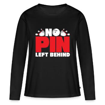 bowling bowlen kegeln sport - Frauen Premium Bio Langarmshirt - Schwarz - Vorne - Julia (174cm)