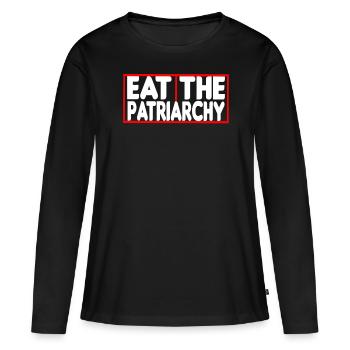 Cadeau féministe féministe féministe - T-shirt manches longues Premium bio Femme - noir - Devant - Julia (174cm)