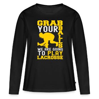 lacrosse - T-shirt manches longues Premium bio Femme - noir - Devant - Julia (174cm)