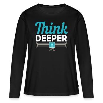 Scientist Machine Learning Deep Learning - Women's Premium Organic Long Sleeve Shirt - black - Front - Julia (174cm)