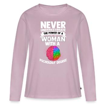 Psychology woman anthropology Freud therapist - Women's Premium Organic Long Sleeve Shirt - dusky pink - Front - Julia (174cm)