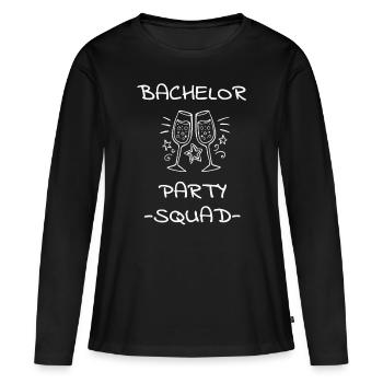 Bachelor Party Squad - T-shirt manches longues Premium bio Femme - noir - Devant - Julia (174cm)