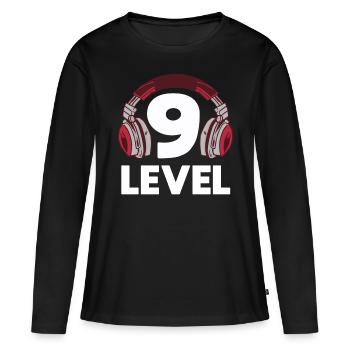 Gaming Video 9th Birthday Kids Gift Gambling - Women's Premium Organic Long Sleeve Shirt - black - Front - Julia (174cm)