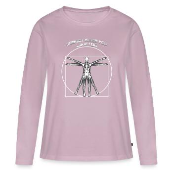 Röntgenbild Da Vinci Radiologen & Röntgentechniker - Frauen Premium Bio Langarmshirt - Altrosa - Vorne - Julia (174cm)