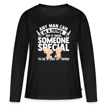 Zwillinge - Frauen Premium Bio Langarmshirt - Schwarz - Vorne - Julia (174cm)