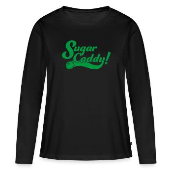 Suagr Caddy Golf Golfplatz - T-shirt manches longues Premium bio Femme - noir - Devant - Julia (174cm)