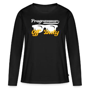 Informatiker Software Hardware Geschenk - Frauen Premium Bio Langarmshirt - Schwarz - Vorne - Julia (174cm)