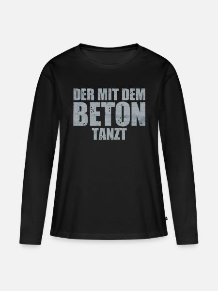 Betonbauer Metallbauer Stahlbetonbauer - Frauen Premium Bio Langarmshirt - Schwarz