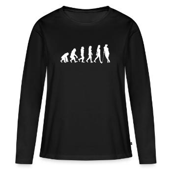 Golfer Golfer Golf Gift - Women's Premium Organic Long Sleeve Shirt - black - Front - Julia (174cm)
