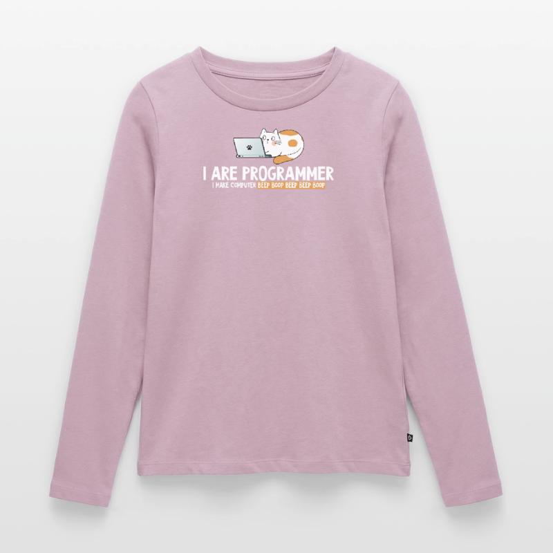 I program cat programmer Women's Premium Organic Long Sleeve Shirt