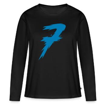 nombre - T-shirt manches longues Premium bio Femme - noir - Devant - Julia (174cm)