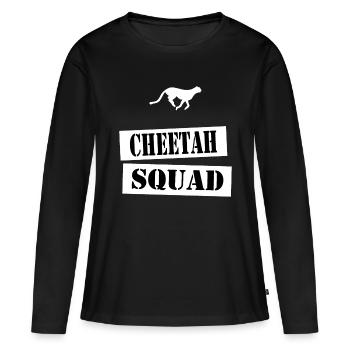 join the cheetah squad - Women's Premium Organic Long Sleeve Shirt - black - Front - Julia (174cm)