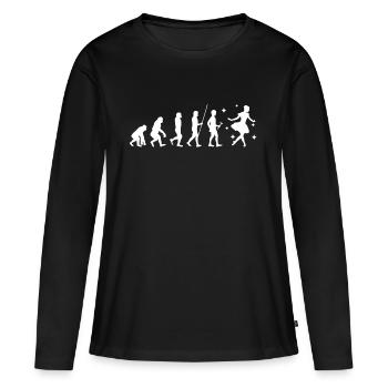 ballet - T-shirt manches longues Premium bio Femme - noir - Devant - Julia (174cm)