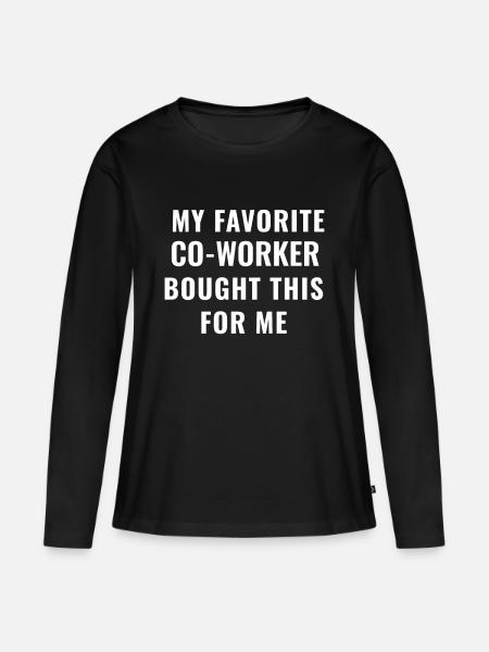 Medarbeider bursdag beste gave - Premium økologisk langærmet T-shirt til kvinder - sort