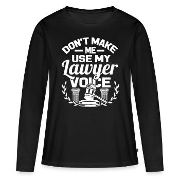 anwalt - Frauen Premium Bio Langarmshirt - Schwarz - Vorne - Julia (174cm)