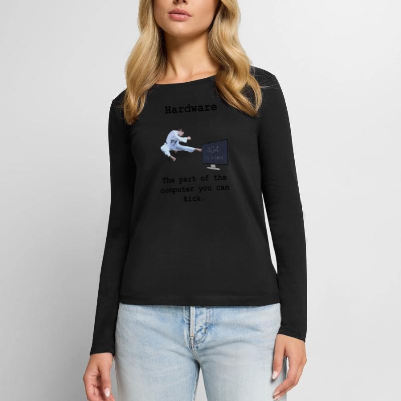 Programming Programmierer Informatik Hardware Frauen Premium Bio Langarmshirt