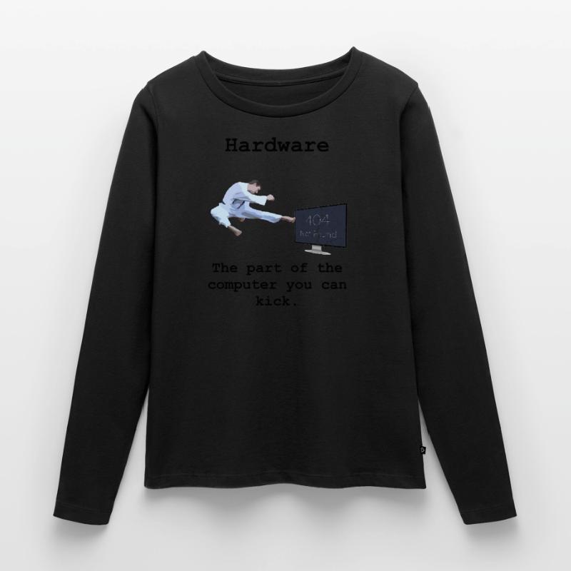 Programming Programmierer Informatik Hardware Frauen Premium Bio Langarmshirt