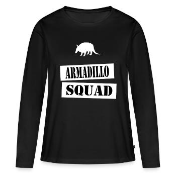 join the armadillo squad - Women's Premium Organic Long Sleeve Shirt - black - Front - Julia (174cm)