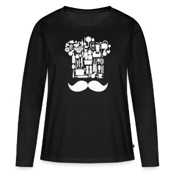 Chef Chef Chef Kitchen Cooking Food Hobby Chef - Women's Premium Organic Long Sleeve Shirt - black - Front - Julia (174cm)