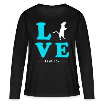 Conseil - T-shirt manches longues Premium bio Femme - noir - Devant - Julia (174cm)
