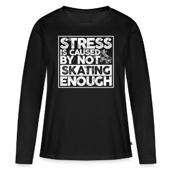 Roller skates driving roller skate roller skate roller skate - Women's Premium Organic Long Sleeve Shirt - black - Front - Julia (174cm)