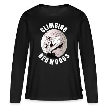 Climbing - Frauen Premium Bio Langarmshirt - Schwarz - Vorne - Julia (174cm)