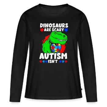 Autismus Bewusstsein - Frauen Premium Bio Langarmshirt - Schwarz - Vorne - Julia (174cm)