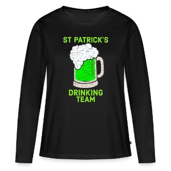 Irisch, Irisch, Irland, Irland, Irland - Frauen Premium Bio Langarmshirt - Schwarz - Vorne - Julia (174cm)