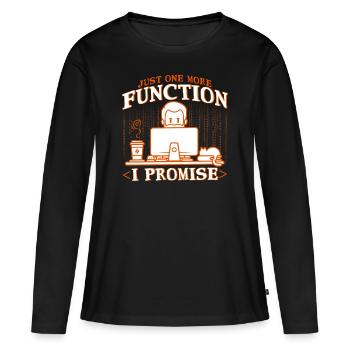 Softwareentwickler Computerfreak Programmierer - Frauen Premium Bio Langarmshirt - Schwarz - Vorne - Julia (174cm)