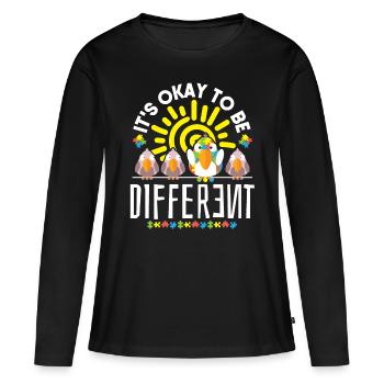 Autismus Bewusstsein - Frauen Premium Bio Langarmshirt - Schwarz - Vorne - Julia (174cm)