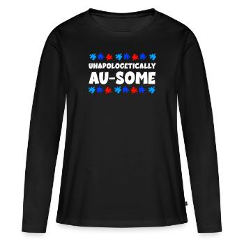 Autismus Bewusstsein - Frauen Premium Bio Langarmshirt - Schwarz - Vorne - Julia (174cm)