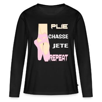 Ballet Ballerina Ballet Dancer gift - Women's Premium Organic Long Sleeve Shirt - black - Front - Julia (174cm)