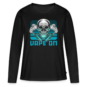 Vape On Vaper Dampfer E-Zigarette Dampfen Geschenk - Frauen Premium Bio Langarmshirt - Schwarz - Vorne - Julia (174cm)