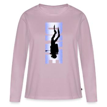 Scuba diving Freediving Snorkeling - Women's Premium Organic Long Sleeve Shirt - dusky pink - Front - Julia (174cm)