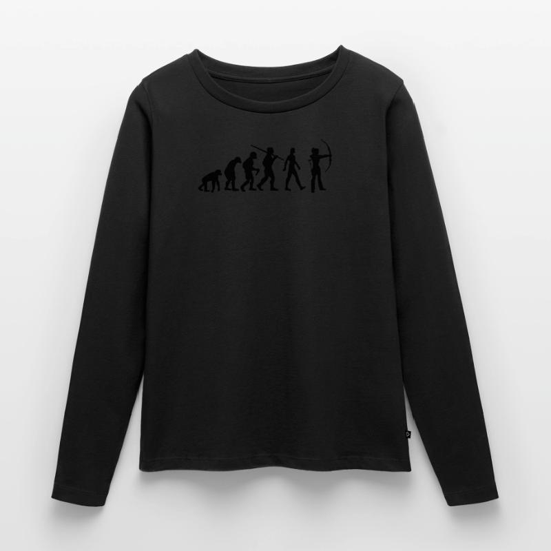 Femmes Tir à l’Arc Fléchet évolution T-shirt manches longues Premium bio Femme