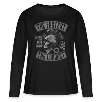 Pipe Rockaz - Women's Premium Organic Long Sleeve Shirt - black - Front - Julia (174cm)