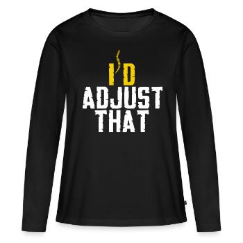 Physiotherapeut Knochen Wirbelsäule Chiropraktiker - Frauen Premium Bio Langarmshirt - Schwarz - Vorne - Julia (174cm)