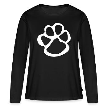 Pattes pattes pattes de chien chien chien - T-shirt manches longues Premium bio Femme - noir - Devant - Julia (174cm)