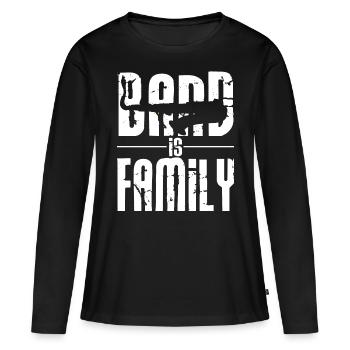 Saxophon Musik Instrument Sax Saxophonspieler - Frauen Premium Bio Langarmshirt - Schwarz - Vorne - Julia (174cm)