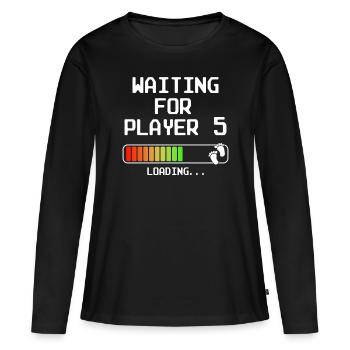 Drittes Mal Papa Mama Vater Mutter Drittes Kind - Frauen Premium Bio Langarmshirt - Schwarz - Vorne - Julia (174cm)