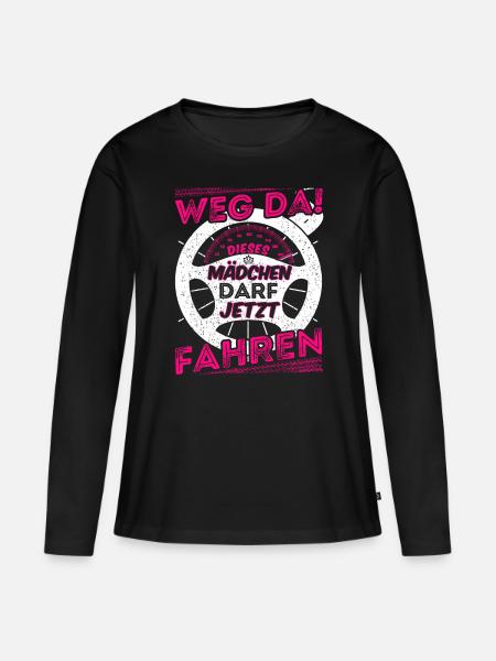 Führerschein Fahranfänger Führerscheinprüfung - Frauen Premium Bio Langarmshirt - Schwarz
