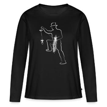 Ramoneurs ramoneurs - T-shirt manches longues Premium bio Femme - noir - Devant - Julia (174cm)