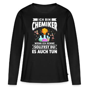 Chemiker Labor Periodensystem Neutron Alchemie - Frauen Premium Bio Langarmshirt - Schwarz - Vorne - Julia (174cm)