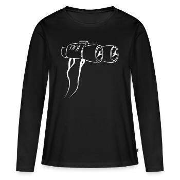 Bird Watching Birds Watching Birding Bird - Women's Premium Organic Long Sleeve Shirt - black - Front - Julia (174cm)